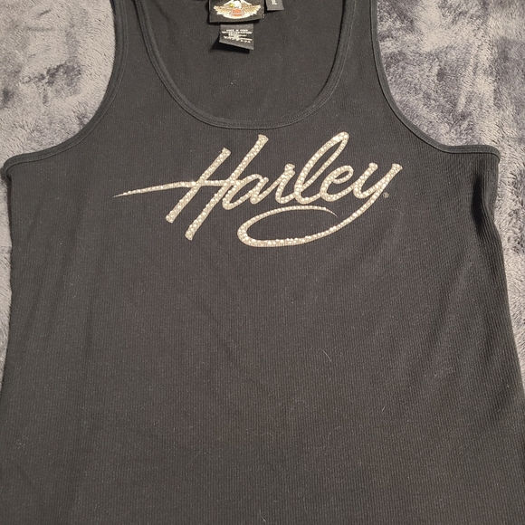 Harley Davidson tank top with bling - Picture 1 of 4